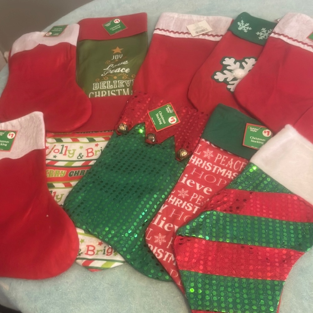 10 Christmas stockings